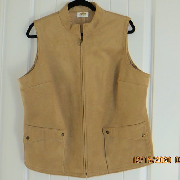 Talbots Women's Faux Suede 18W Petite vest - Picture 1 of 2
